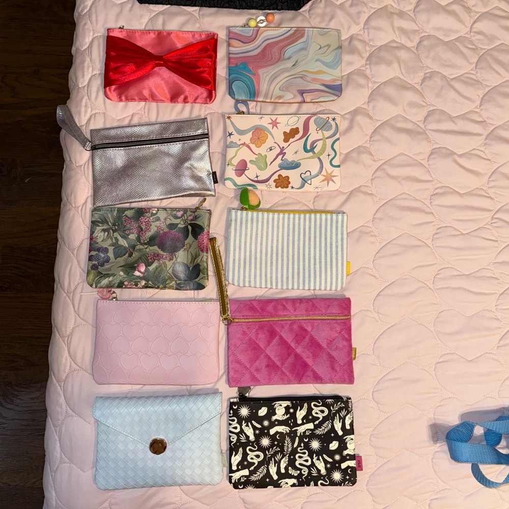 Colorful Clutch and Pouch Collection